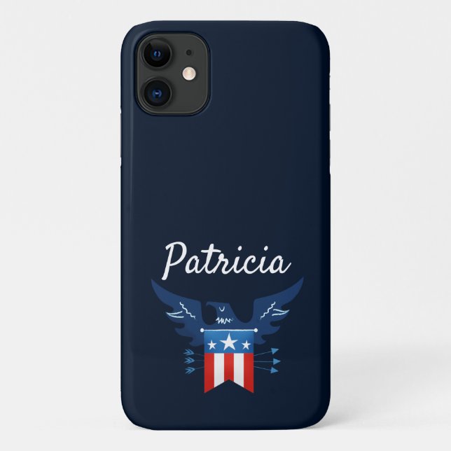 All American Eagle & Flag Patriotic Case-Mate iPhone Hülle (Rückseite)