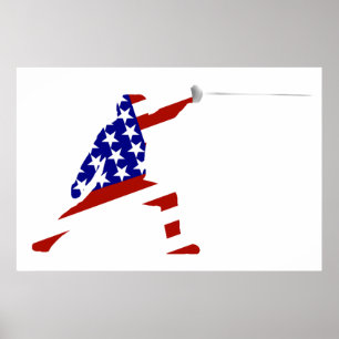 All-American Fencer / Fencing Poster