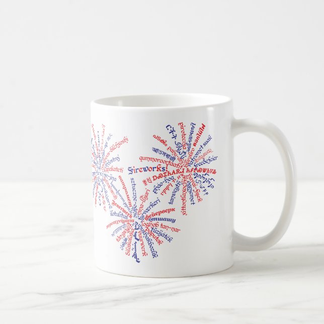 All-American Fireworks-Tasse Kaffeetasse (Rechts)