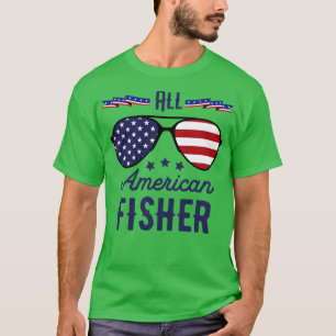 All American Fisher 4th July Sonnenbrille T-Shirt