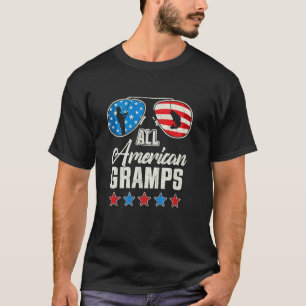 All American Fishing Gramps 4. Juli US-Flagge Su T-Shirt