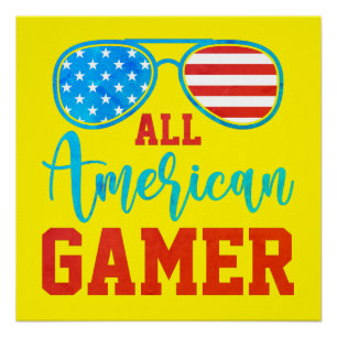 ALL AMERICAN GAMER POSTER