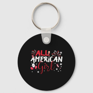 All American Girl For Independence Day Girls Patri Schlüsselanhänger