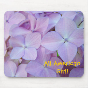 All American Girl! Mauspad Lila Hortensien