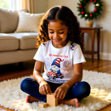 All American Girl Patriotic Gnome Family