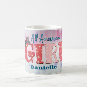 All American Girl Personalisiert Coffee Tasse