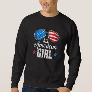 All American Girl US Flag Sonnenbrille Matching 4. Sweatshirt