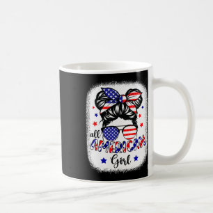 All American Girl USA Flag 4. Juli Frauen Kinder P Kaffeetasse