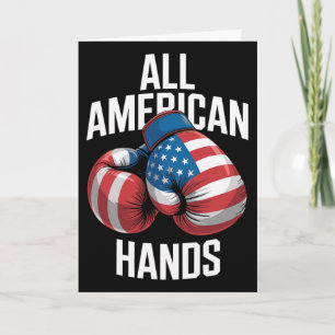 All American Hands Boxhandschuhe Patriotisch Usa F Karte