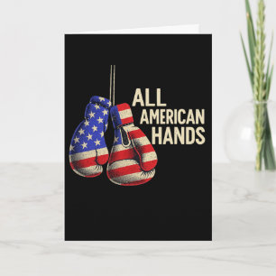 All American Hands Boxhandschuhe – Patriotisches U Karte
