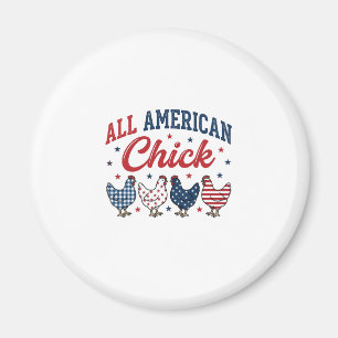 All American Huhn Patriotisches Hühner-Shirt-Desig Magnet