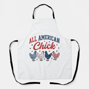 All American Huhn Patriotisches Hühner-Shirt-Desig Schürze