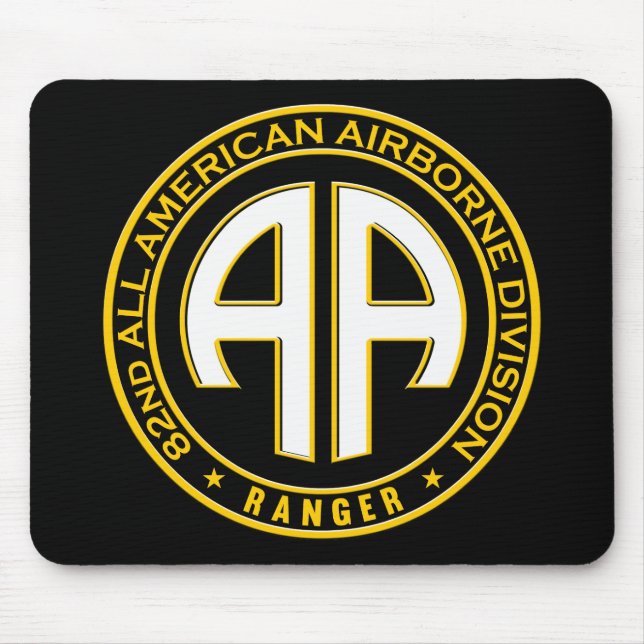 All American Im Flugzeug Ranger Lässig Patch Mousepad (Vorne)