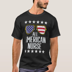All American Krankenpfleger Scrub Memorial Day 4.  T-Shirt