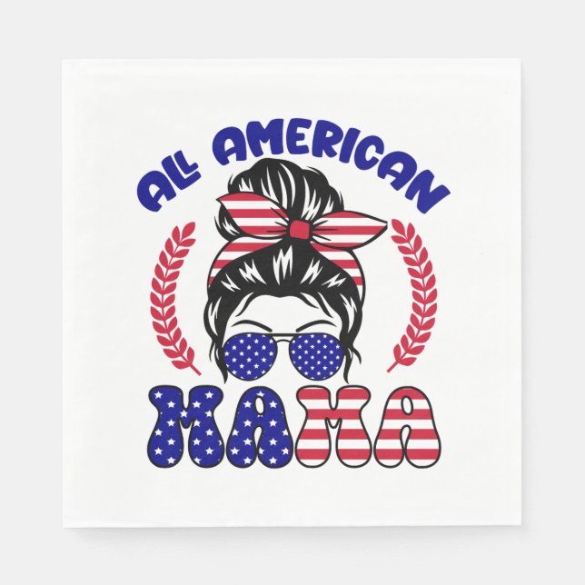All American Mama Serviette (Vorderseite)
