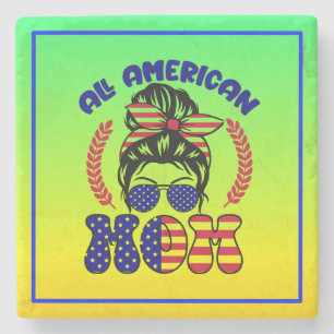 All American Mom-32169 Steinuntersetzer