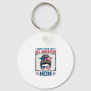 All American Mom 4. Juli Vintage-Shirt-Design_ Schlüsselanhänger