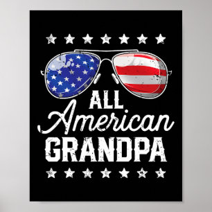 All American Opa 4. Juli Familien-Matching-S Poster