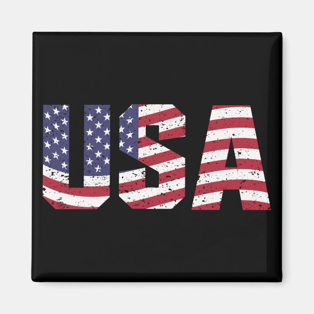 "All American" Patriotic USA Logo Magnet (Vorne)