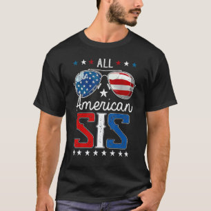 All American Sis 4. Juli passende Outfits Fami T-Shirt