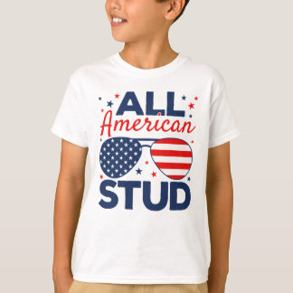 All American Stud, 4th July Tshirt pour enfants