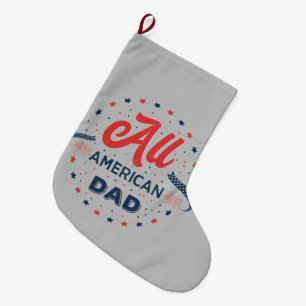 All American Vater Abzeichen Großer Weihnachtsstrumpf