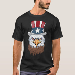 All American Weißkopfseeadler Onkel Sam  T-Shirt