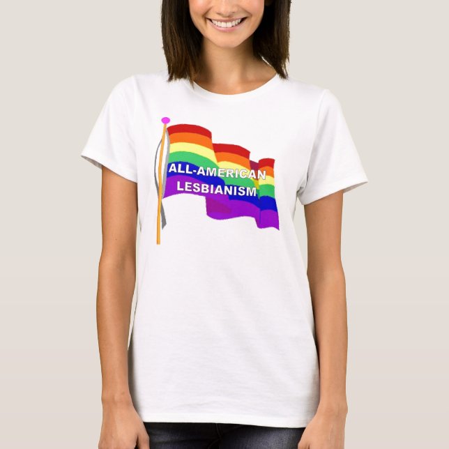 All-Amerikanisches Lesbentum T-Shirt (Vorderseite)