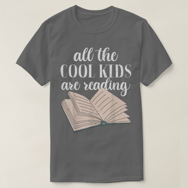 All are Reading Books Lovers Readers Teachers Grap T-Shirt (Design vorne)