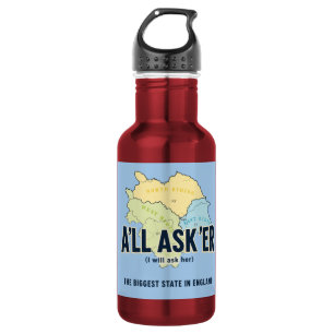 A'll Asker – Großartigster Staat Yorkshires Edelstahlflasche