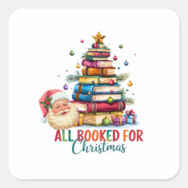 All Booked for Christmas Sticker | Festive Gift