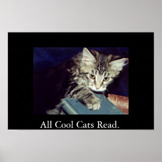 All Cool Cats Read. Poster
