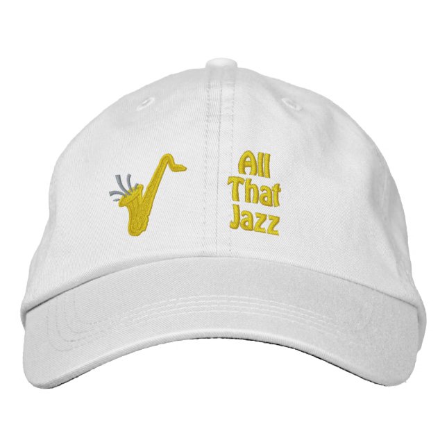 All das Jazz bestickte Cap Baseballkappe (Vorderseite)
