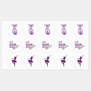 All Day Plies, Jagd, Jete Ballet Design Etiketten