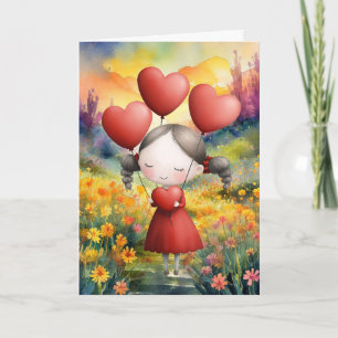 ALL DIE LIEBE IN IHREM HERZEN GEBEND KARTE