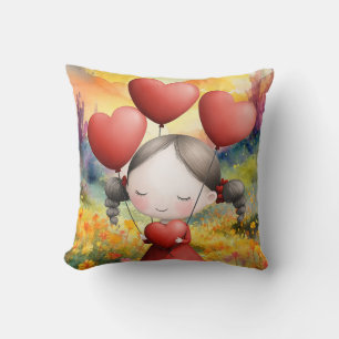 ALL DIE LIEBE IN IHREM HERZEN GEBEND KISSEN