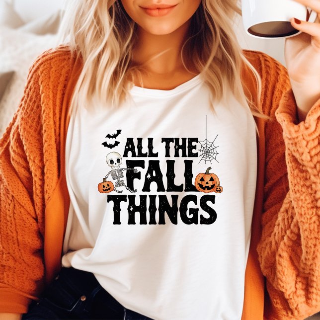 All die lustigen Herbst-Sachen Halloween Tri-Blend Shirt (Von Creator hochgeladen)