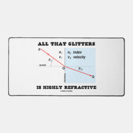 All diese Glitzer sind hochgradig refraktive Physi Schreibtischunterlage