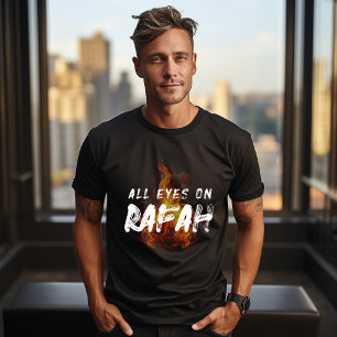 ALL EYES ON RAFAH Black T - Shirt for man