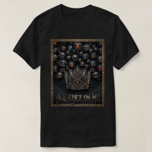 All Eyez On Me Kronen-Grafik Urban Rap Streetwea T-Shirt