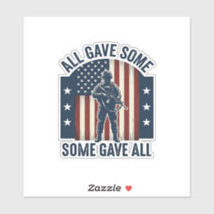 All Gab Einige Einige Gaben Aller Veteranen-Tribut Aufkleber