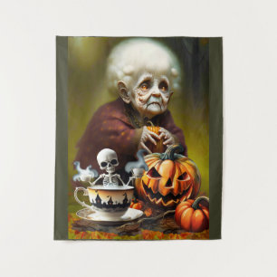 All Hallow Tea Time Wandteppich