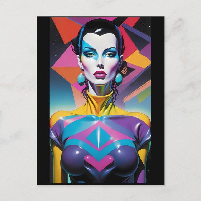 All Heart Plus Latex Postkarte (Vorderseite)