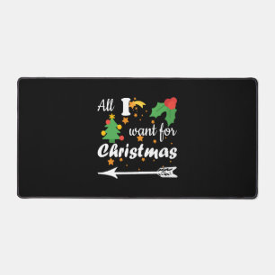 All i gewollt für Weihnachten Couple Shirt Schreibtischunterlage
