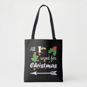 All i gewollt für Weihnachten Couple Shirt Tasche