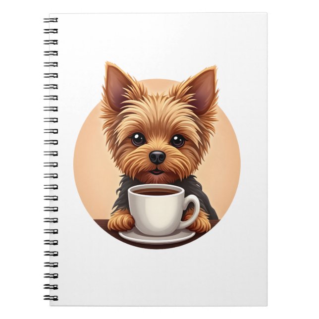All I Need is Coffee and My Yorkie Notizblock (Vorderseite)