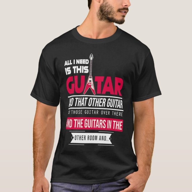 All I Need Is This Guitarist Music Lover Bass Spi T-Shirt (Vorderseite)
