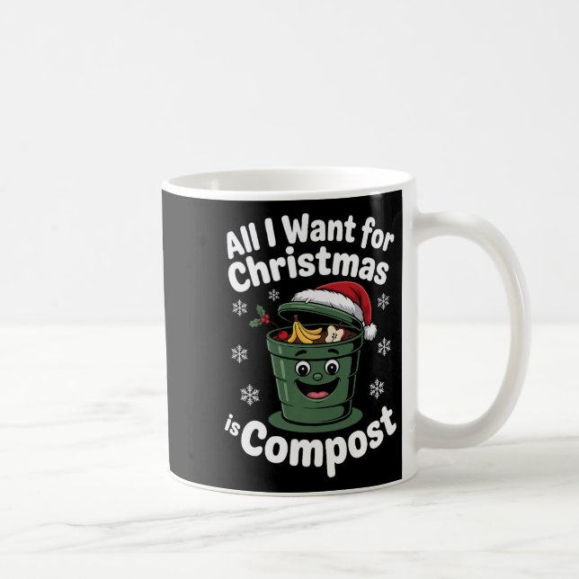 All I Want Comst Zero-waste Christmas Environmenta Kaffeetasse (Rechts)