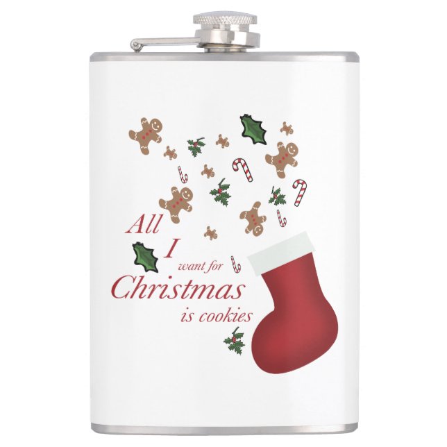 all i want for christmas is cookie flachmann (Vorderseite)