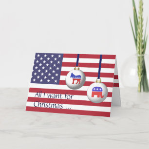 All I Want for Christmas is End Of Election Season Feiertagskarte
